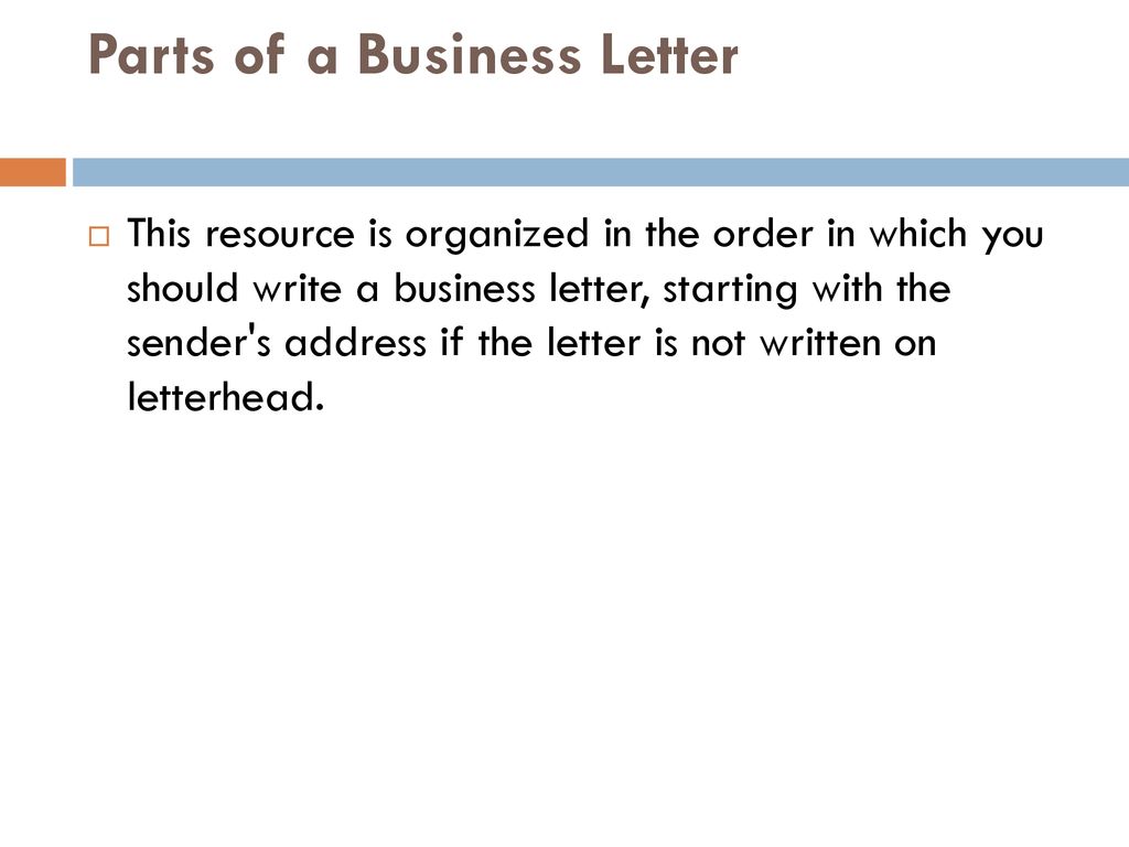 Starting A Business Letter from slideplayer.com