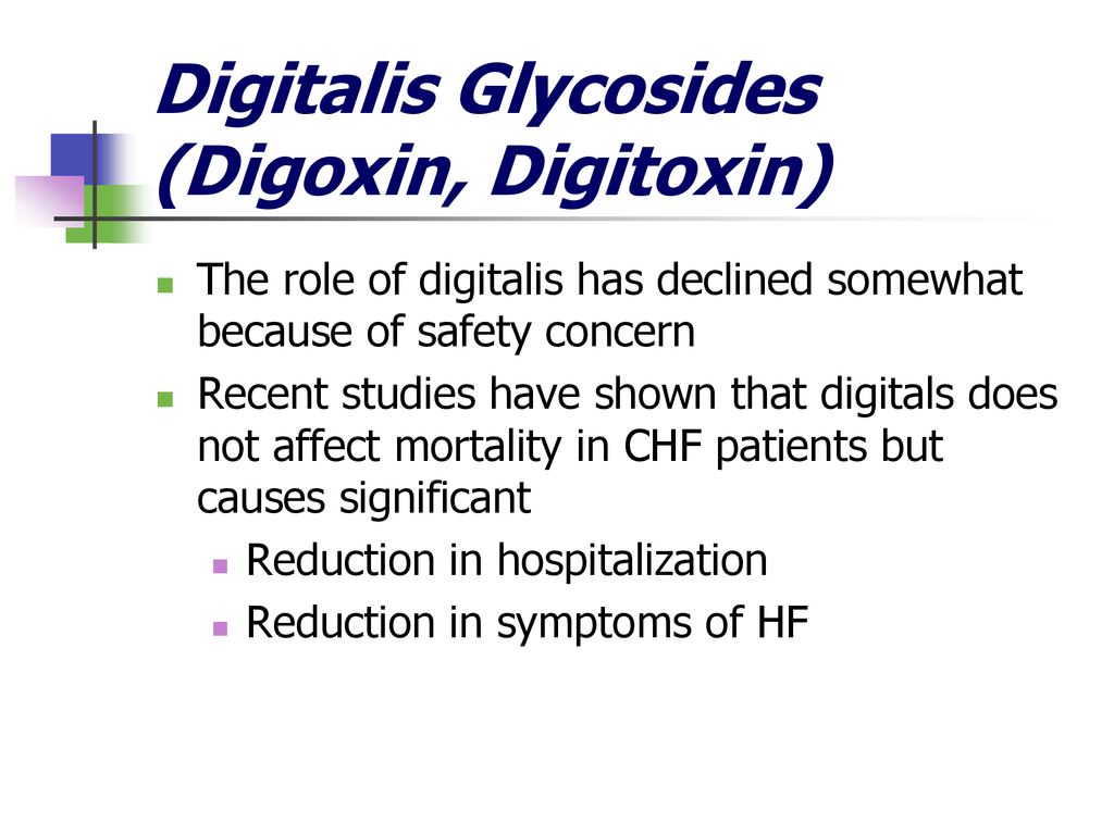 Digitalis Glycosides (Digoxin, Digitoxin)
