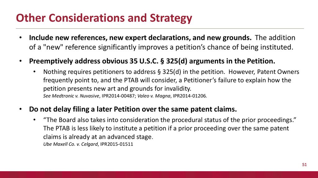 Advanced Patent Law Institute Ptab Practice And Strategy - Ppt Download