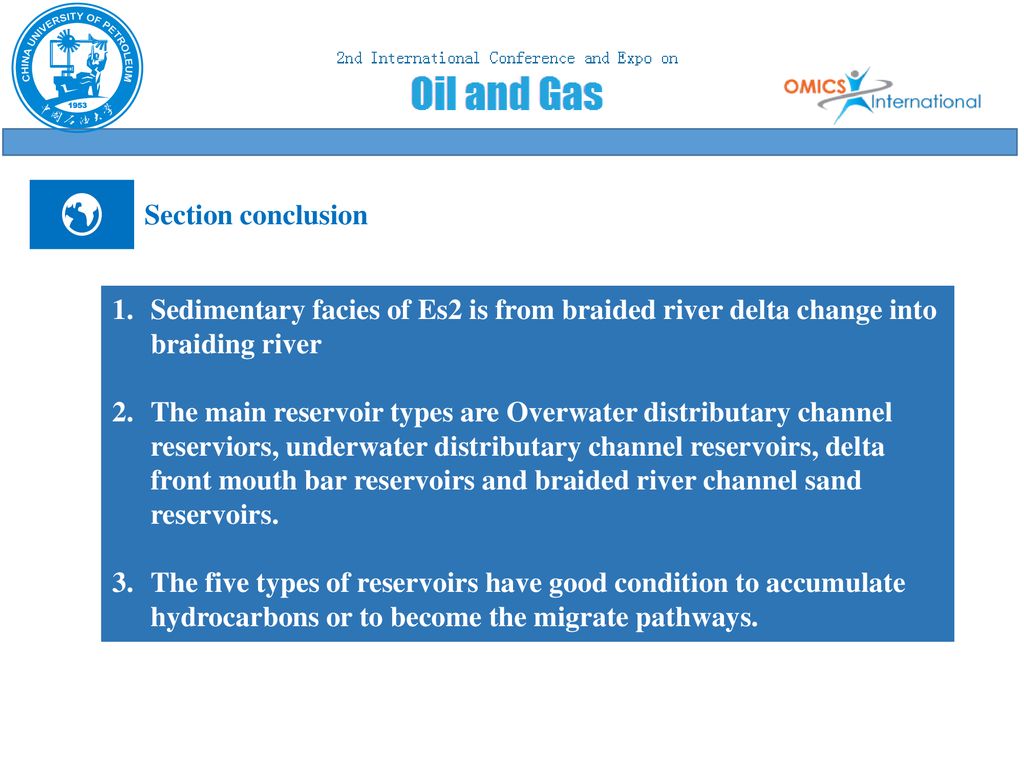 Section conclusion Sedimentary facies of Es2 is from braided river delta change into braiding river.
