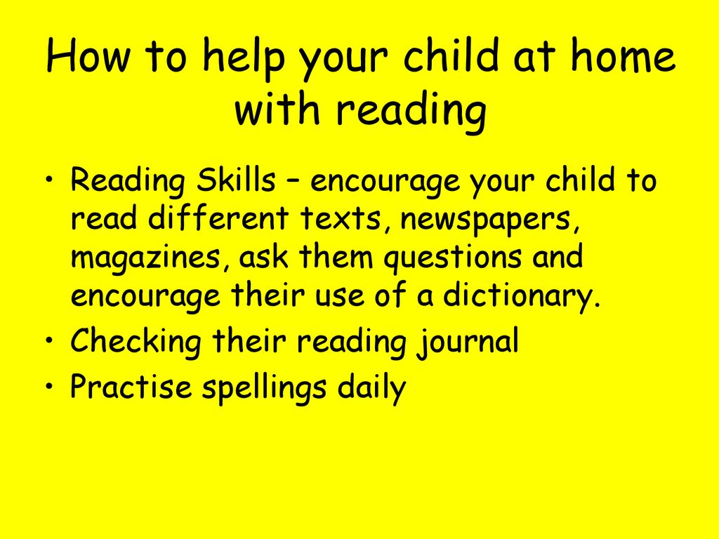How to help your child at home with reading