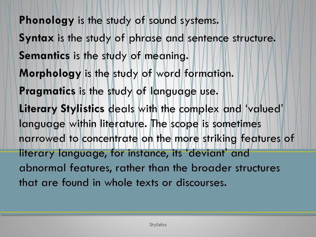 Stylistics Stylistics. - ppt download