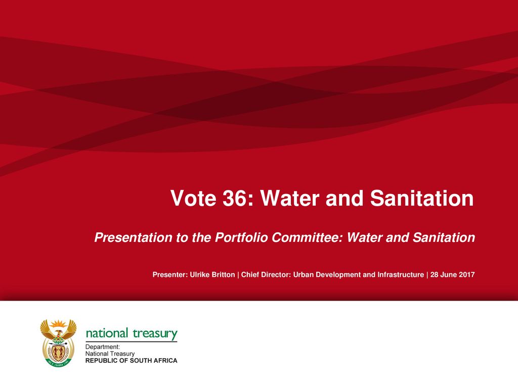 Vote 36 Water And Sanitation Ppt Download