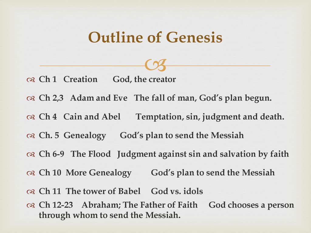 Genesis Creation Fall And Judgment Ppt Download