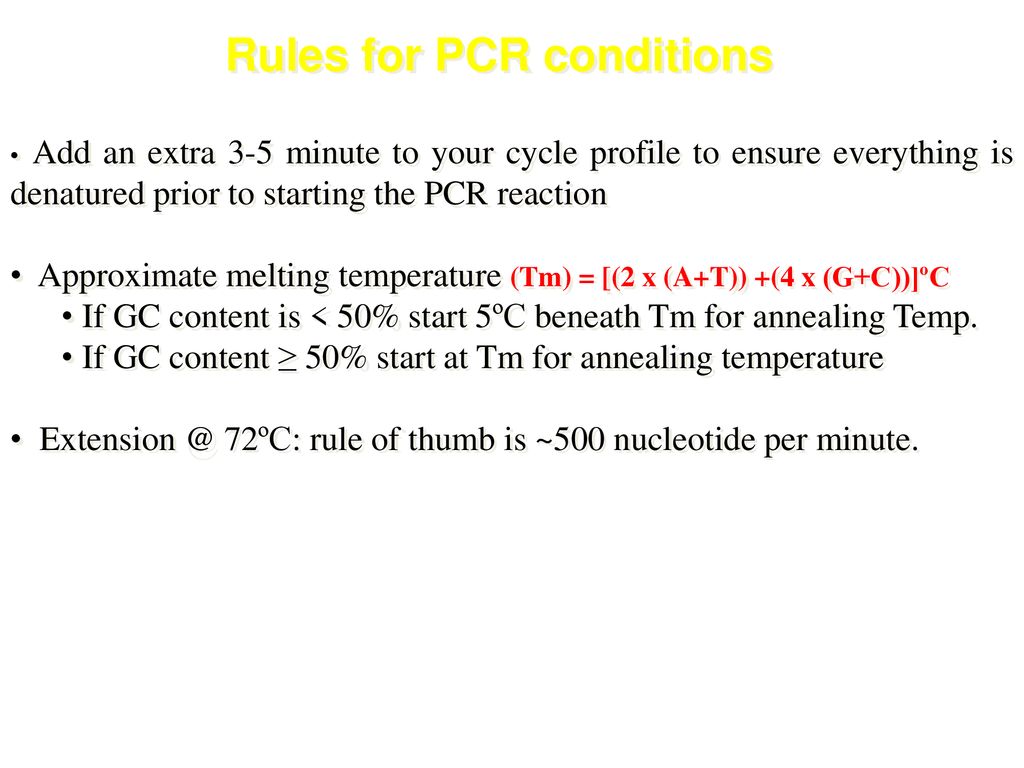 Pcr The Polymerase Chain Reaction Ppt Download
