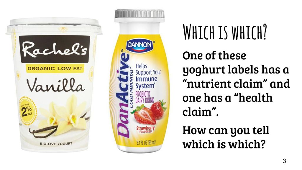 Health Claims & Nutritional Information - ppt download