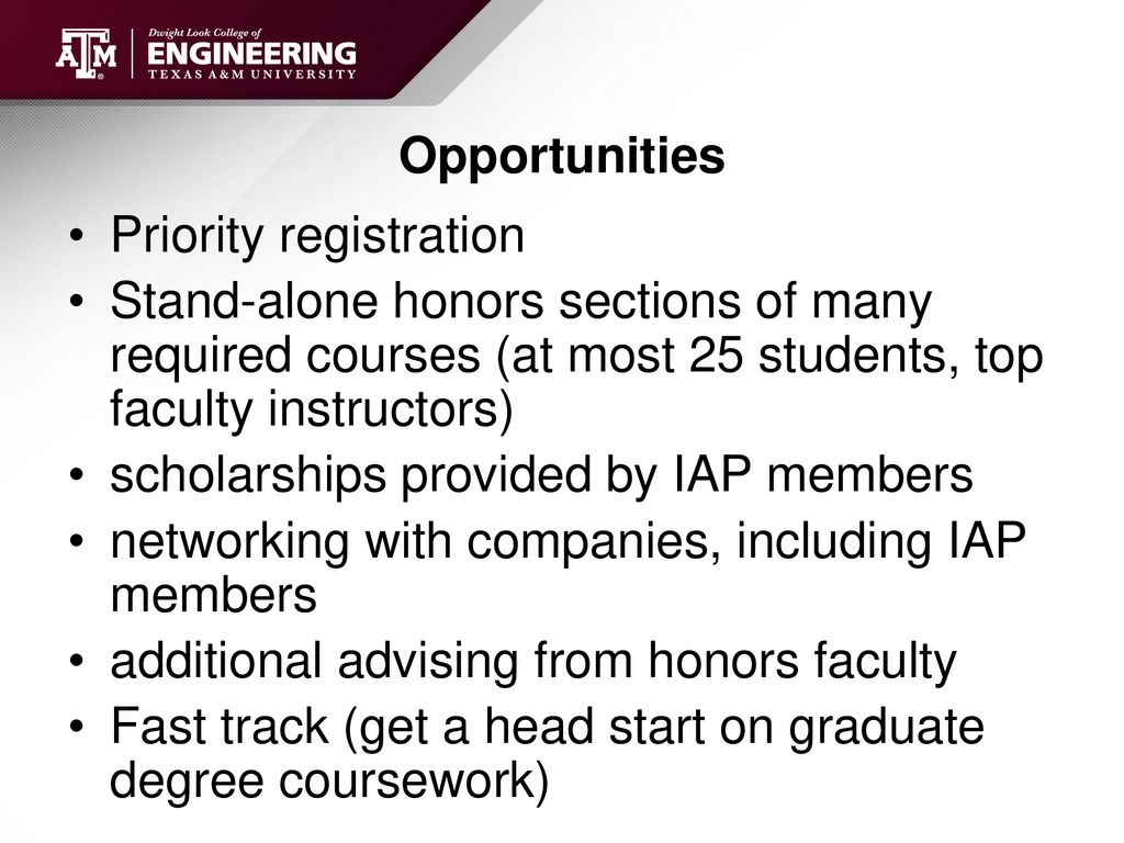 Engineering Honors Computer Science and Engineering Texas A&M