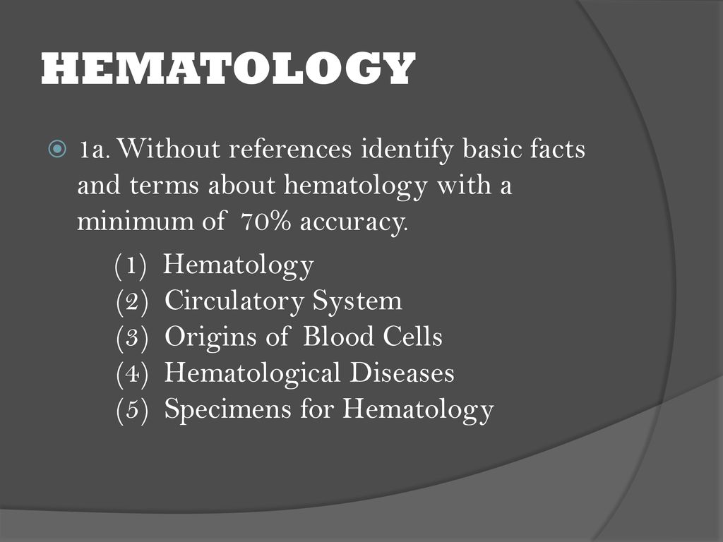 An Introduction HEMATOLOGY. ppt download