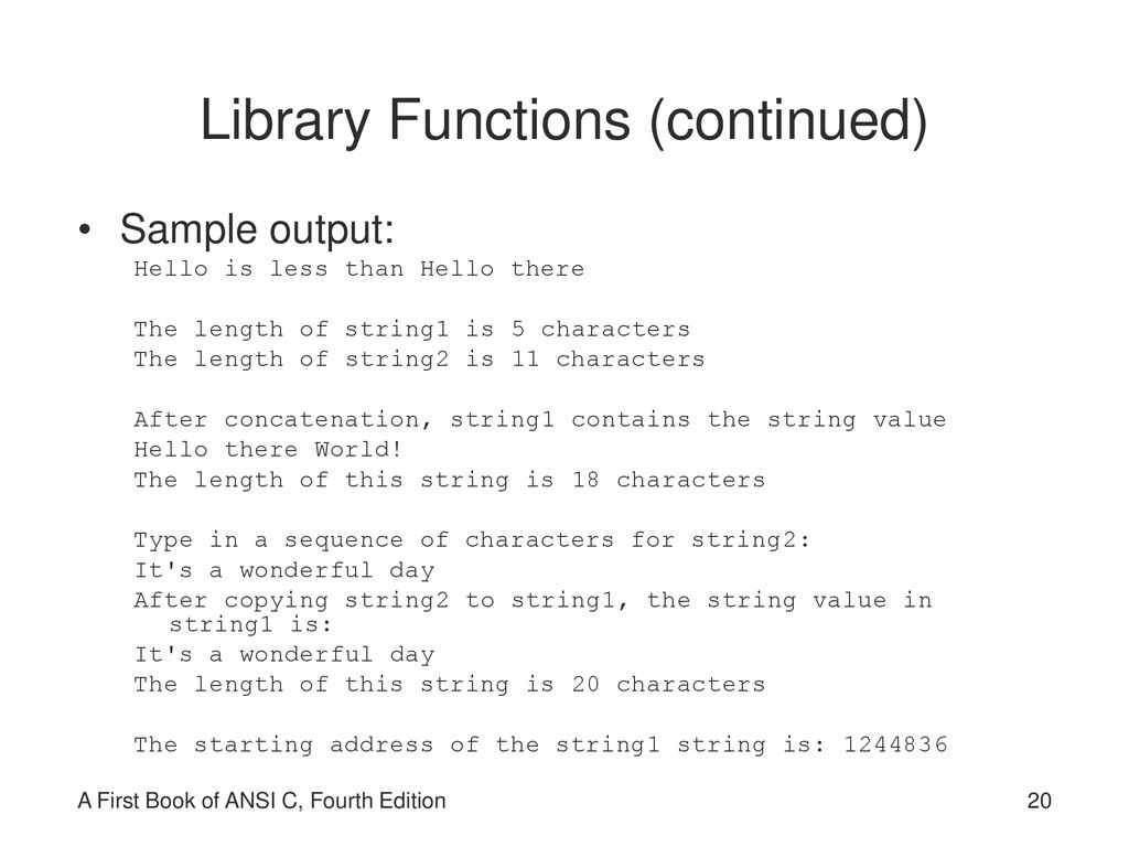 A first book of ansi c fourth edition ppt download