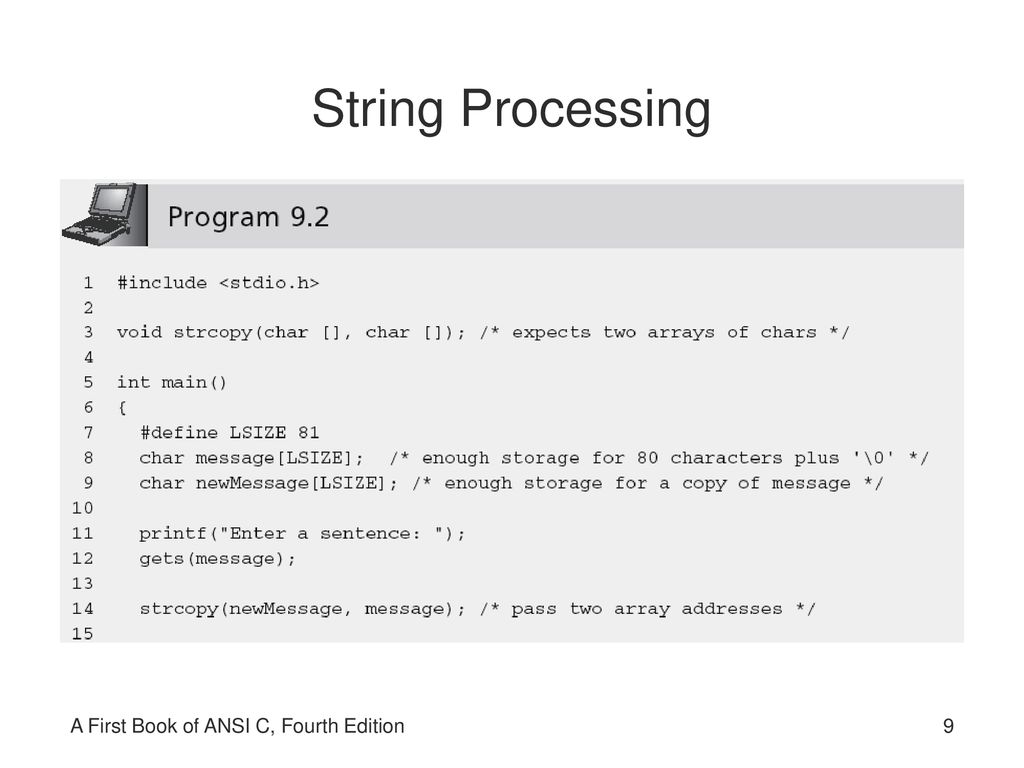A First Book of ANSI C Fourth Edition - ppt download