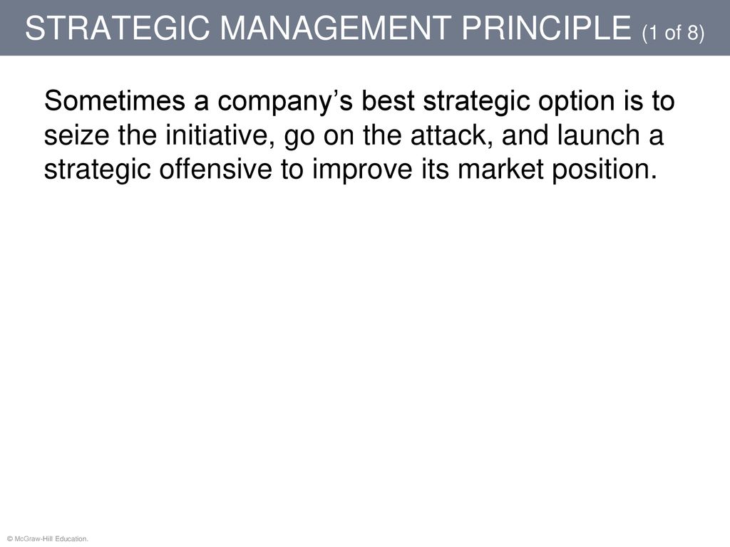 STRATEGIC MANAGEMENT PRINCIPLE (1 of 8)