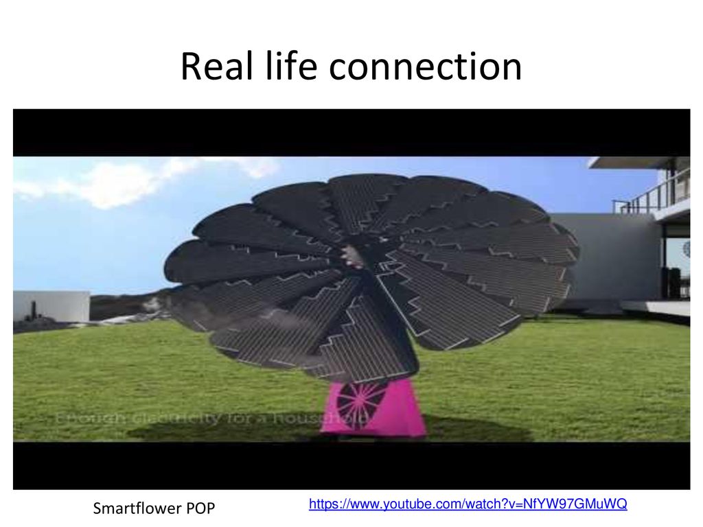 Real life connection Smartflower POP