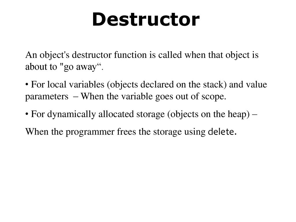 System Programming Practical Session 8 C++ classes. - ppt download