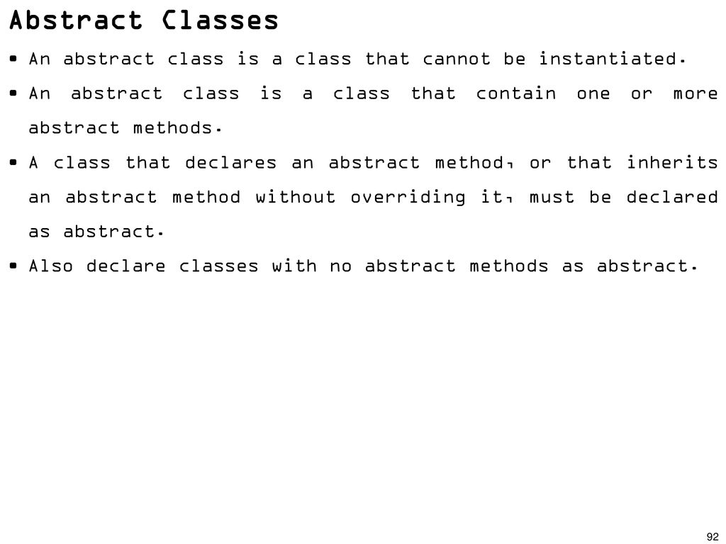 Class A Class Represents A Template For Several Objects That Have