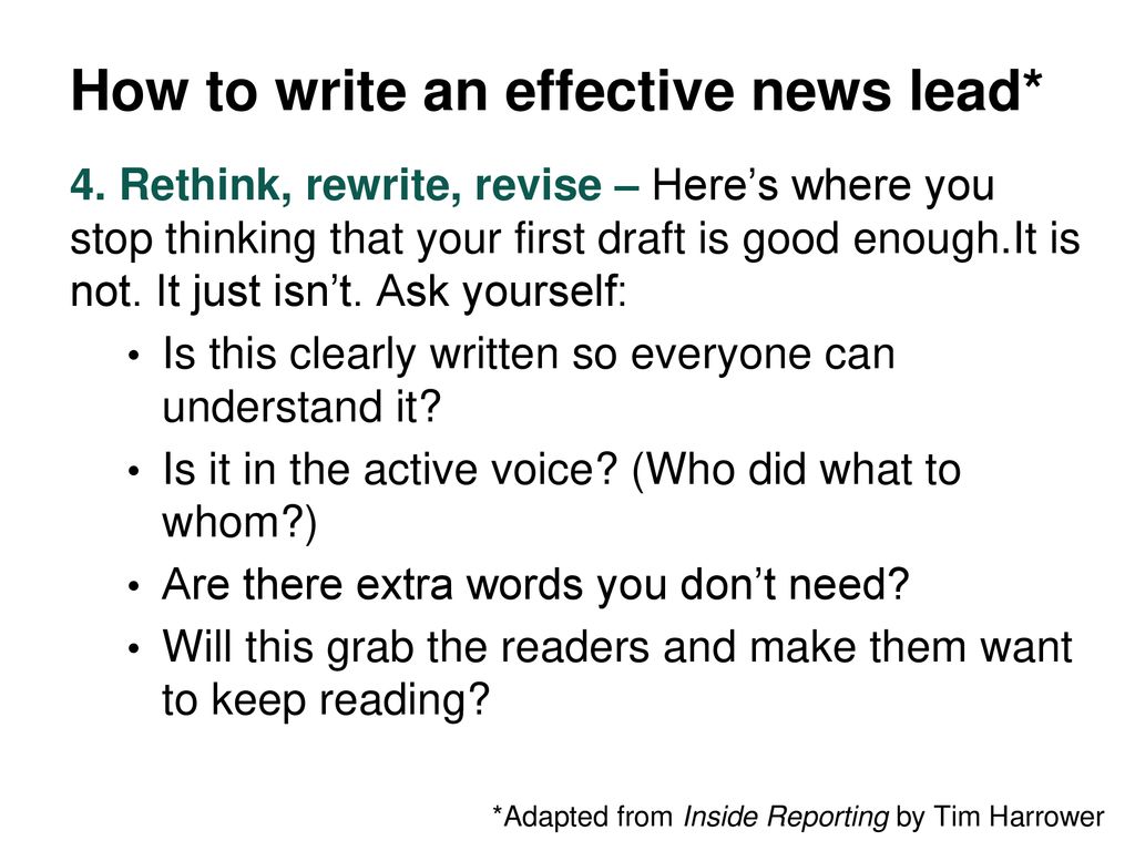 Basic Lead Writing News Writing. - ppt download