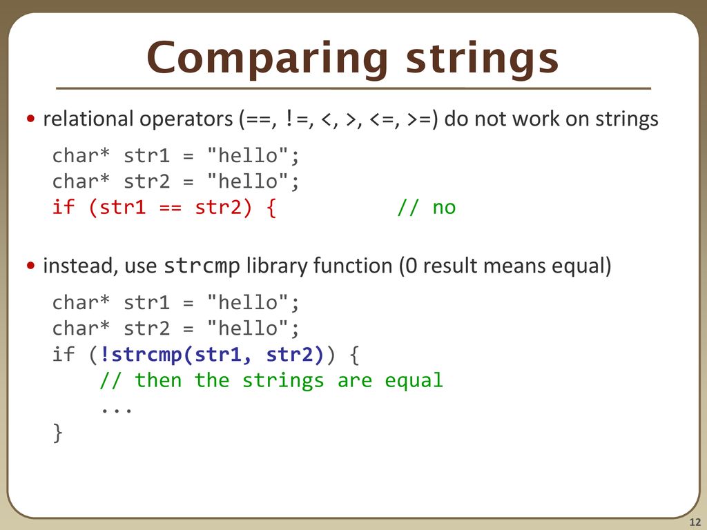 CSE 303 Lecture 14 Strings in C - ppt download