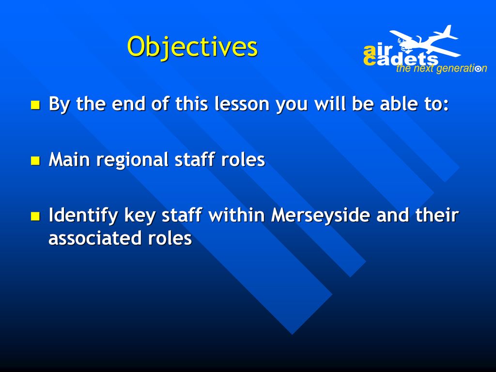 Objectives By the end of this lesson you will be able to: