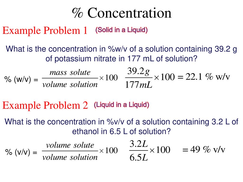 Solubility Concentration Ppt Download