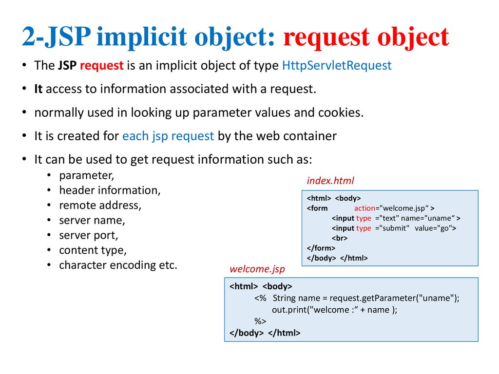 Introduction To JSP Java Server Pages - Ppt Download