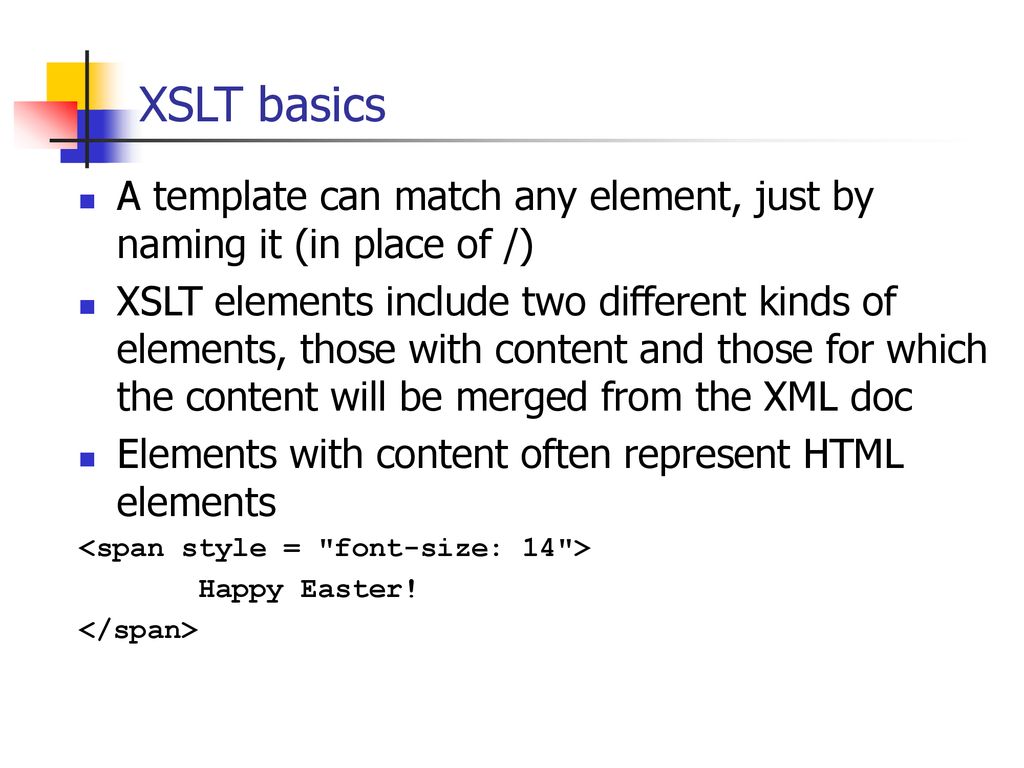 XSLT ppt download