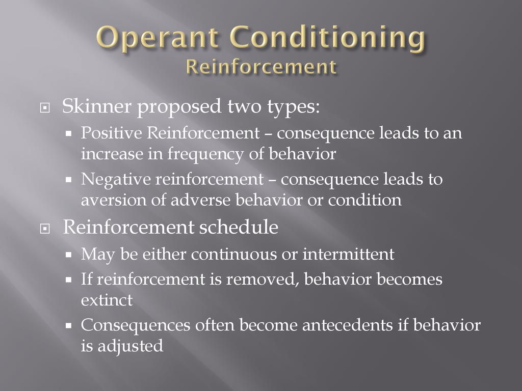 skinner operant conditioning theory of learning