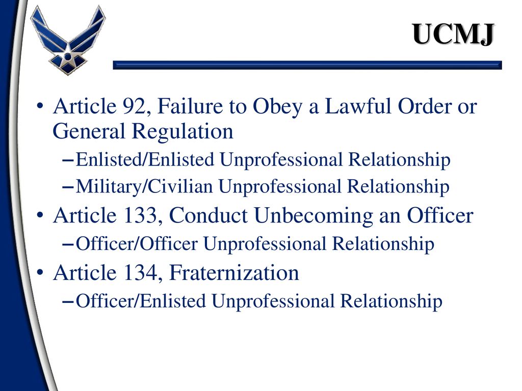 article 92 ucmj