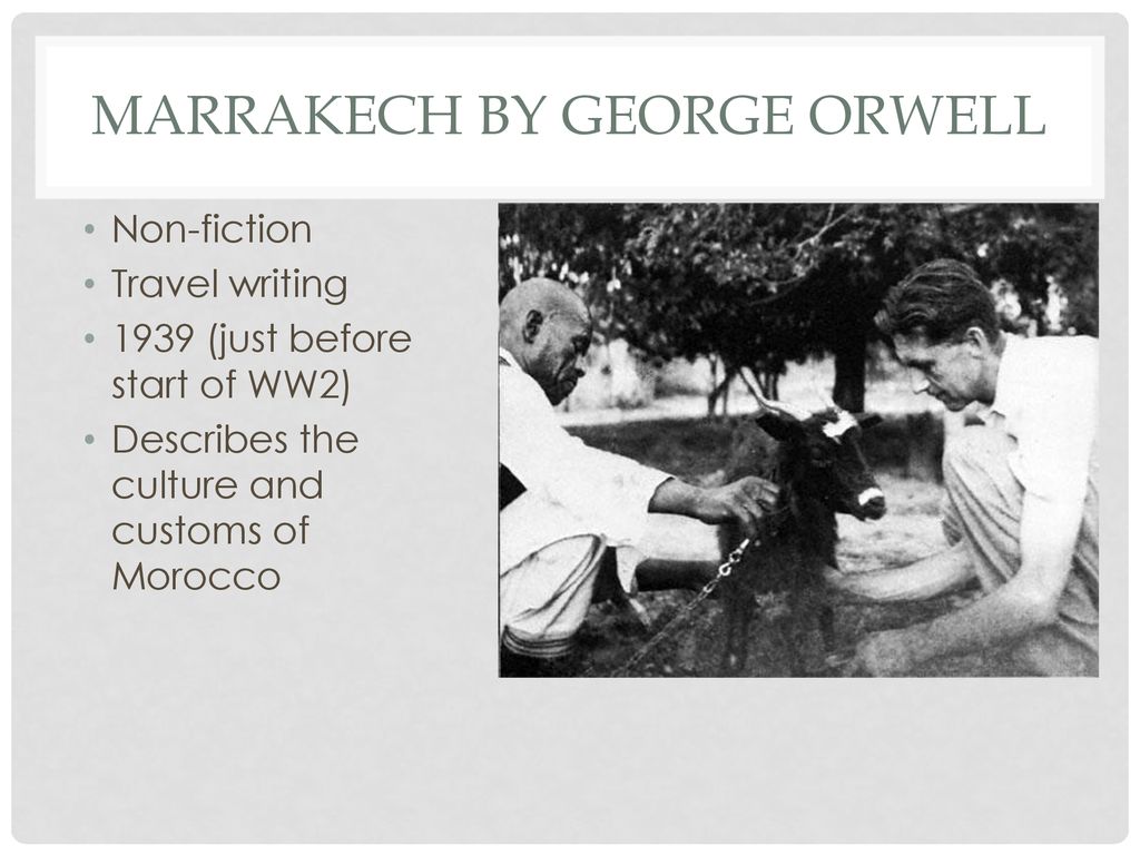 marrakech by george orwell pdf