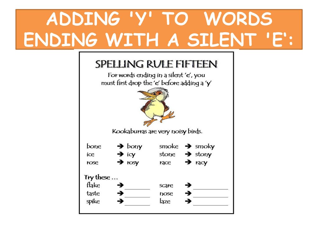 Spelling Rules Ppt Download