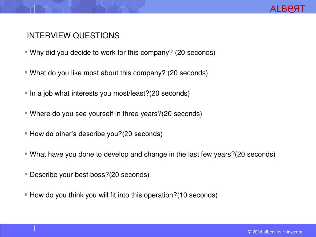 Part 1 Interview You Will Be Asked 8 Questions Ppt Download