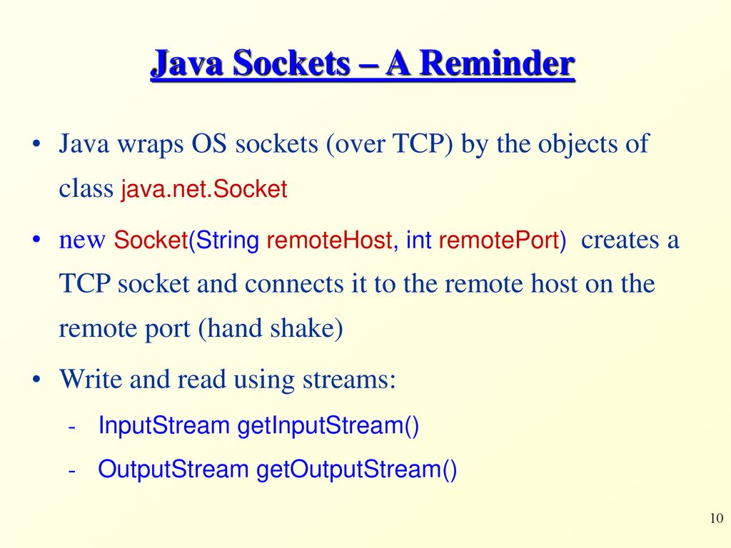 Networking with java ppt download