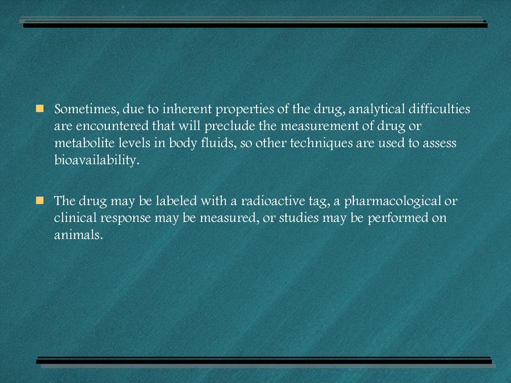Bioavailability And Bioequivalence Studies Ppt Download