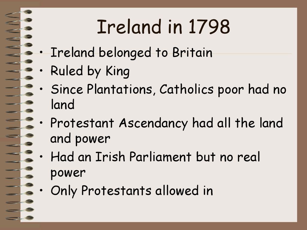 Ireland – 1798 Rebellion. - ppt download