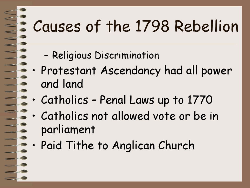 Ireland – 1798 Rebellion. - ppt download