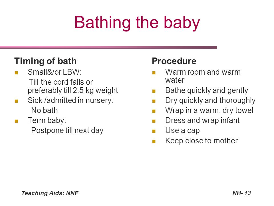 Baby Bath Procedure Slideshare