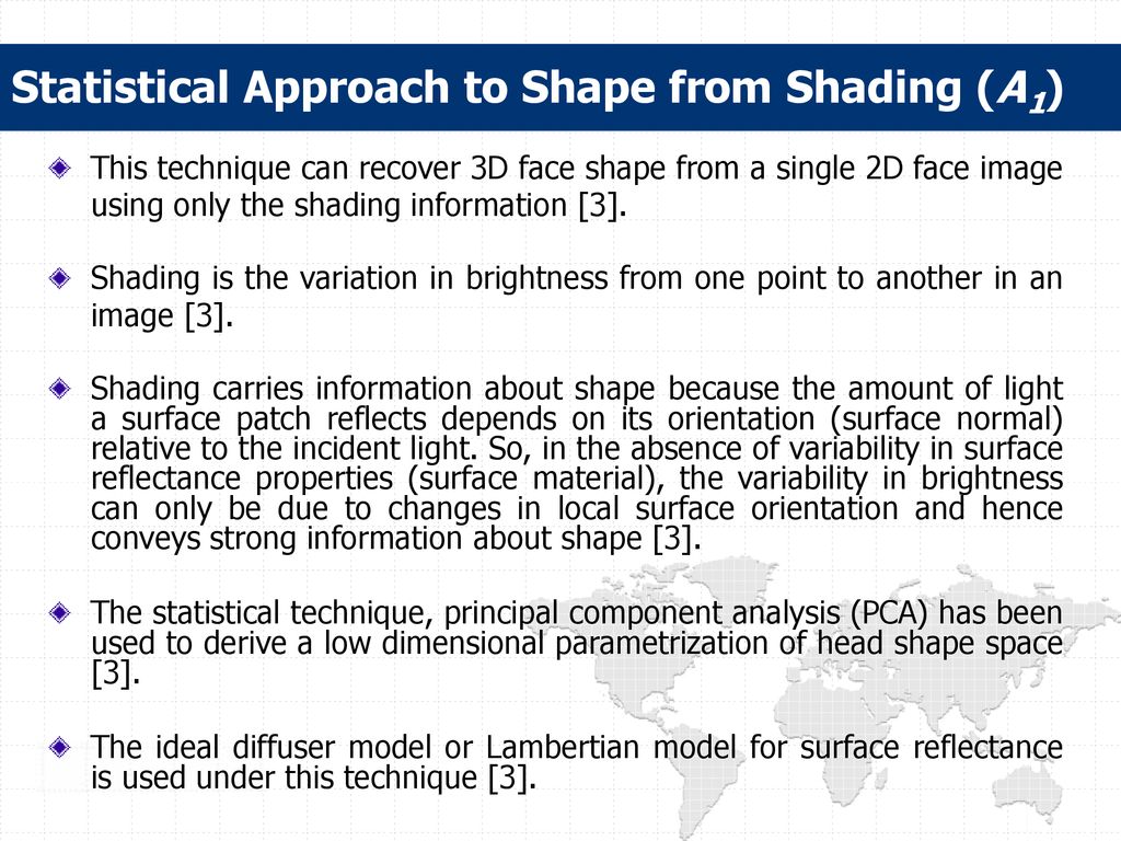 Statistical Approach to Shape from Shading (A1)