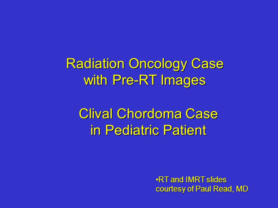 Clival Chordoma Case in Pediatric Patient