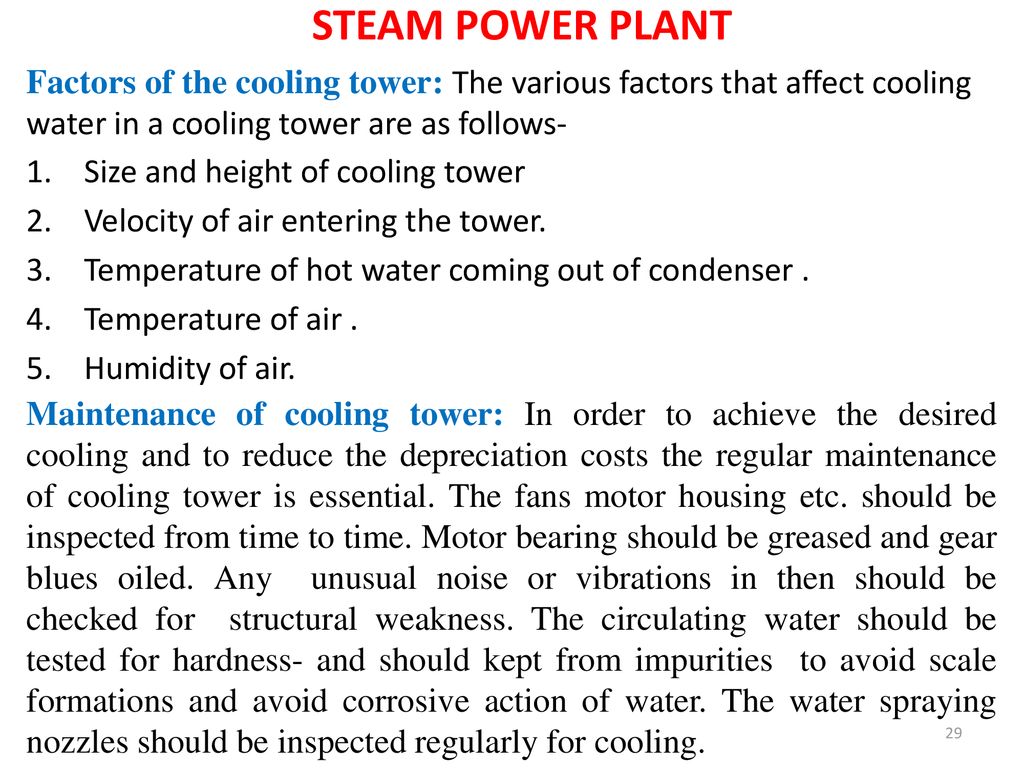 Steam Power Plant Contents 1 Working Principle Of Steam Power