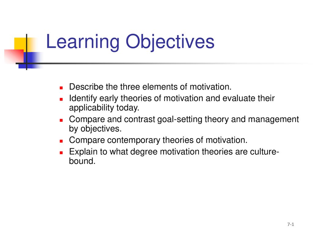 Motivation Factors Lecturer: Sharon Porter Class 7 - ppt download