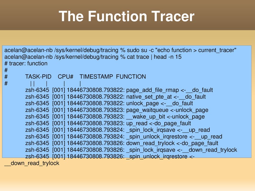 Debugging Linux Kernel by Ftrace - ppt download