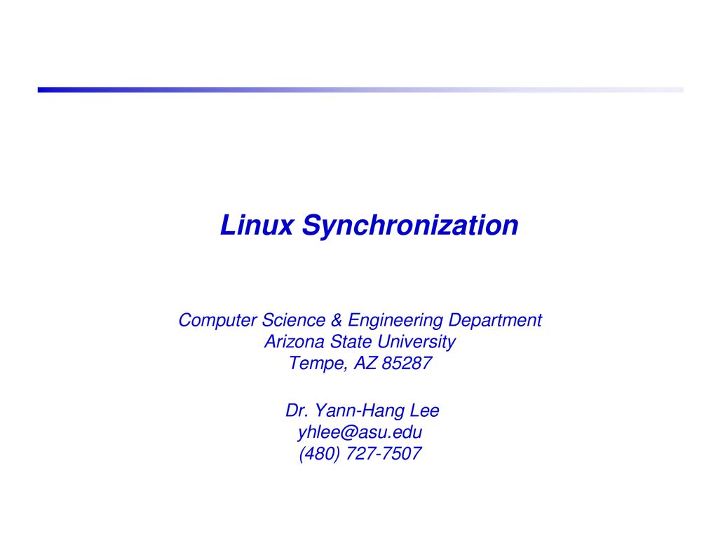 Linux Synchronization