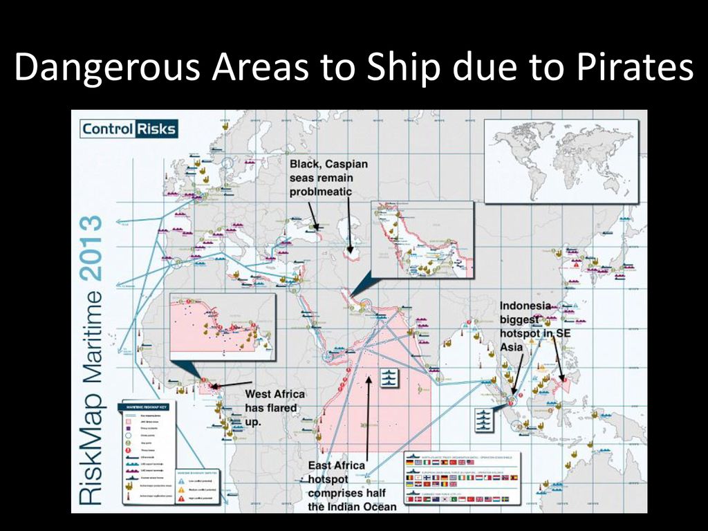 Dangerous Areas to Ship due to Pirates