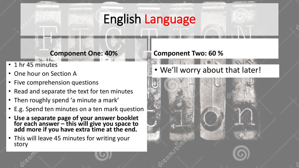 Final Component One Preparation Ppt Download