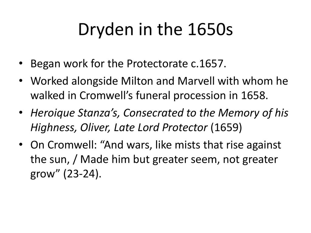 John Dryden Absalom And Achitophel 1681 Ppt Download