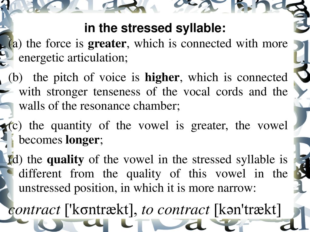 Underline the stressed. Syllable стресс. Syllables and Word stress. Stressed syllable в английском. Choose the stressed syllable.