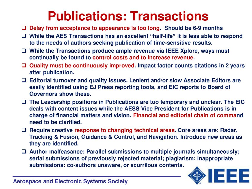 IEEE AES Society Strategic Planning and Execution Update January ppt