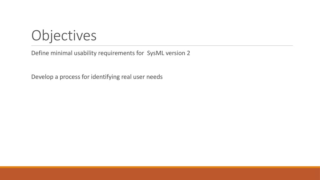 Sysml v2 user centered design approach ppt download