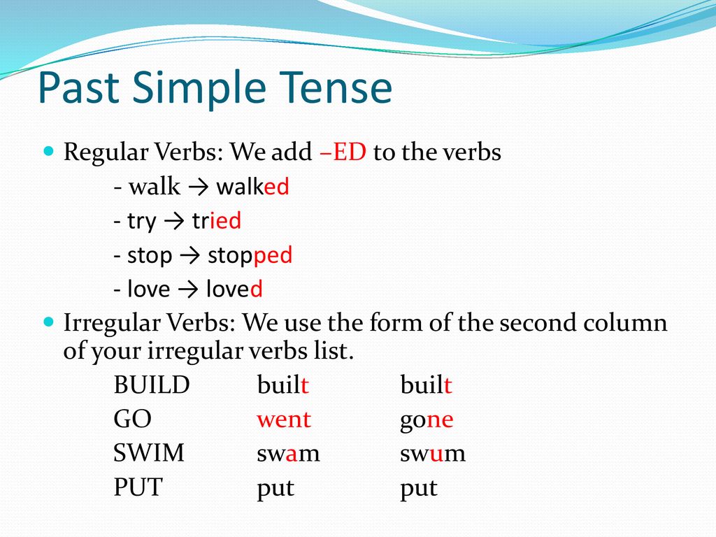 Irregular past tenses. Past simple. Past simple Irregular verbs правило. Past simple use. Формулировка past simple Tense.