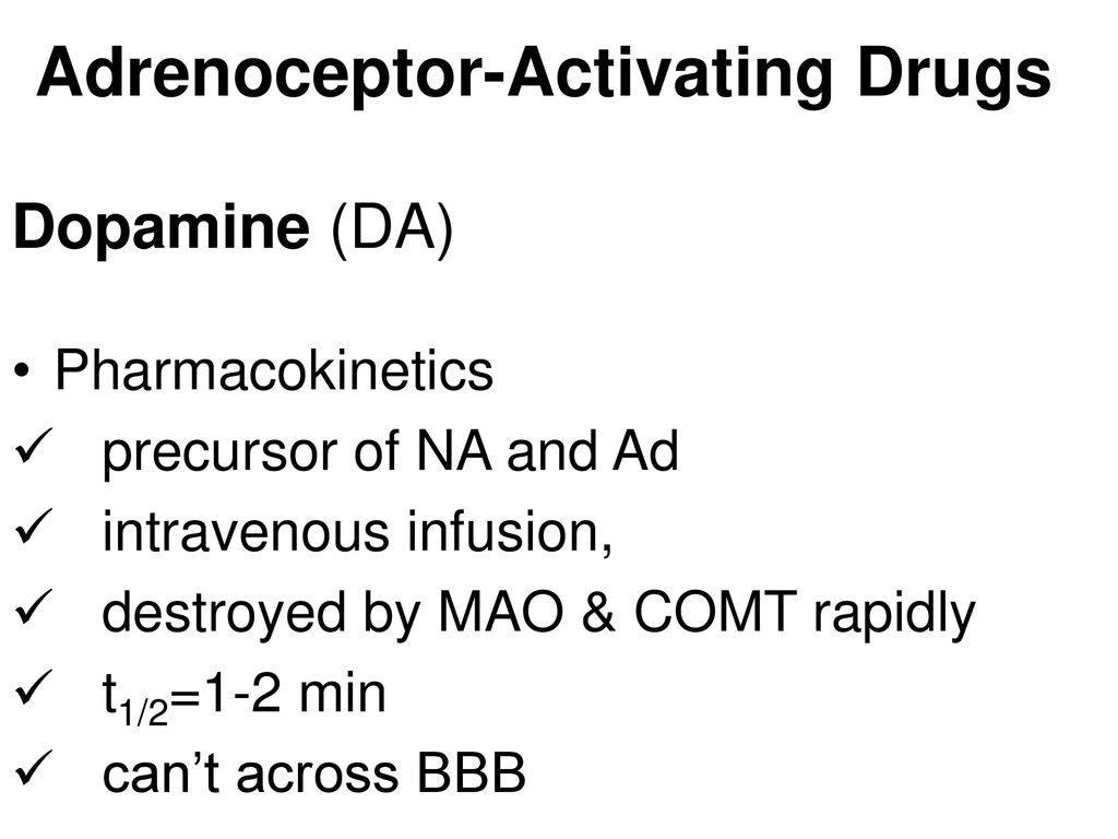 Adrenoceptor-Activating Drugs