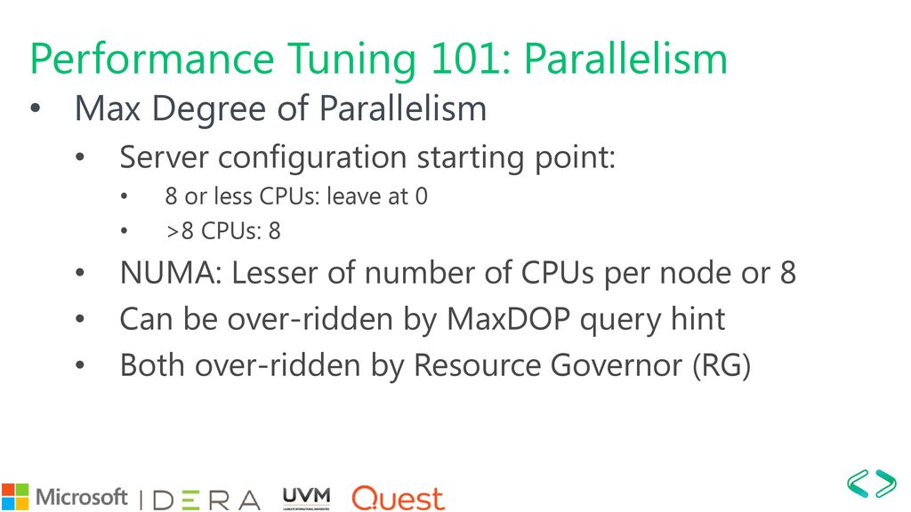 Performance tuning 101 parallelism ppt download