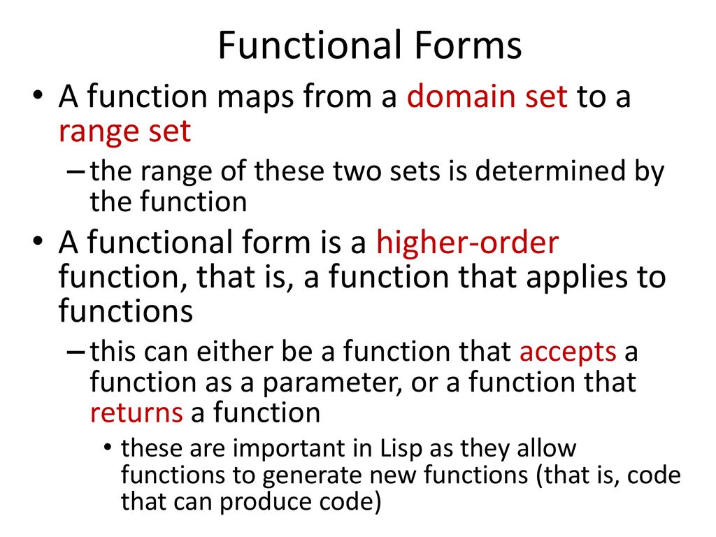 Functional languages early in ai research there was a need for